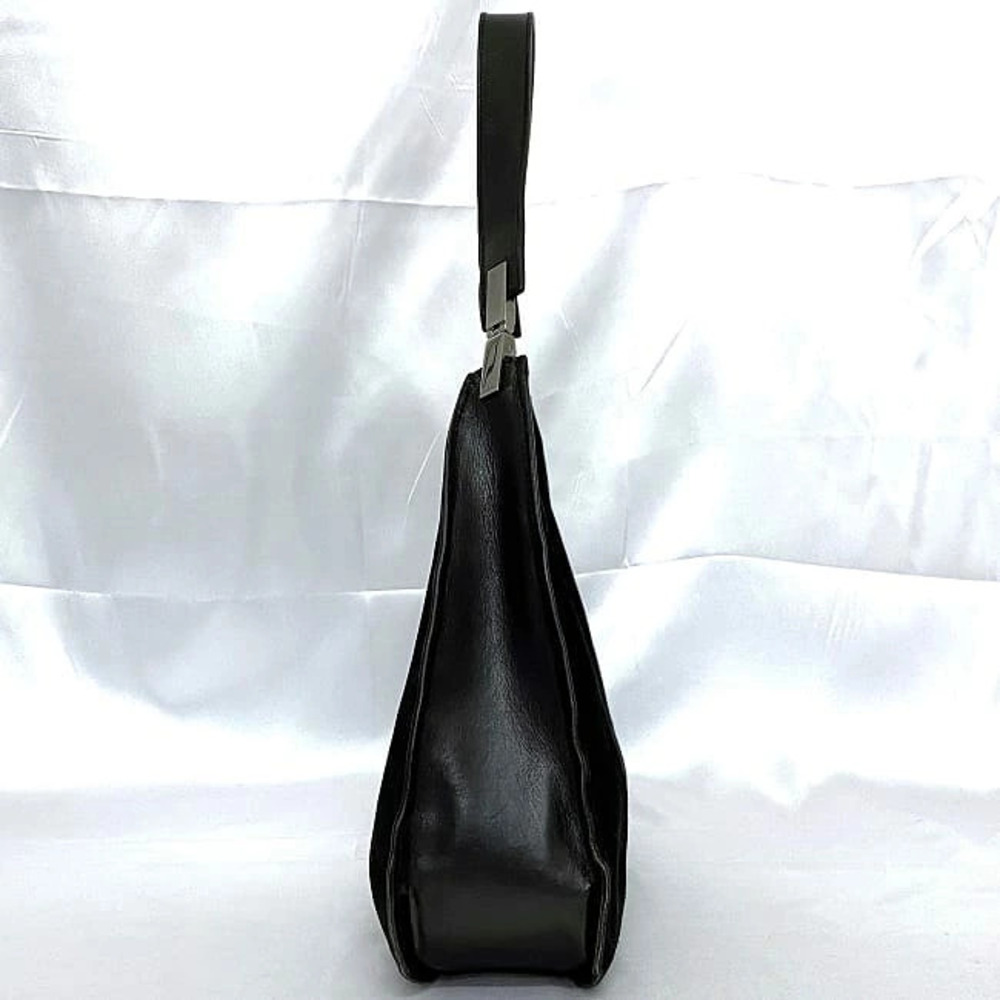Gucci Shoulder Bag Black Work Business Retro Shoulder Suede Handbag Leather